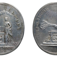 ANRO-1426 Holandese-Armenian Marriage Medal - (Oval; Altar : Matrimony) - Silver.jpg